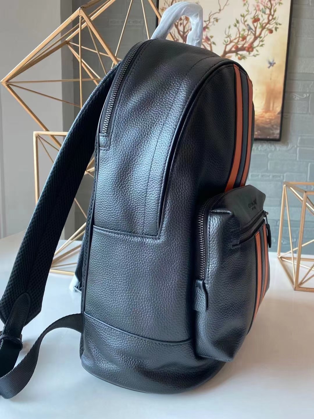お得100%新品 コーチバッグ 青偽物 大容量 バックバッグ レザー 牛革 旅行 通学 メンズ ブラック_6
