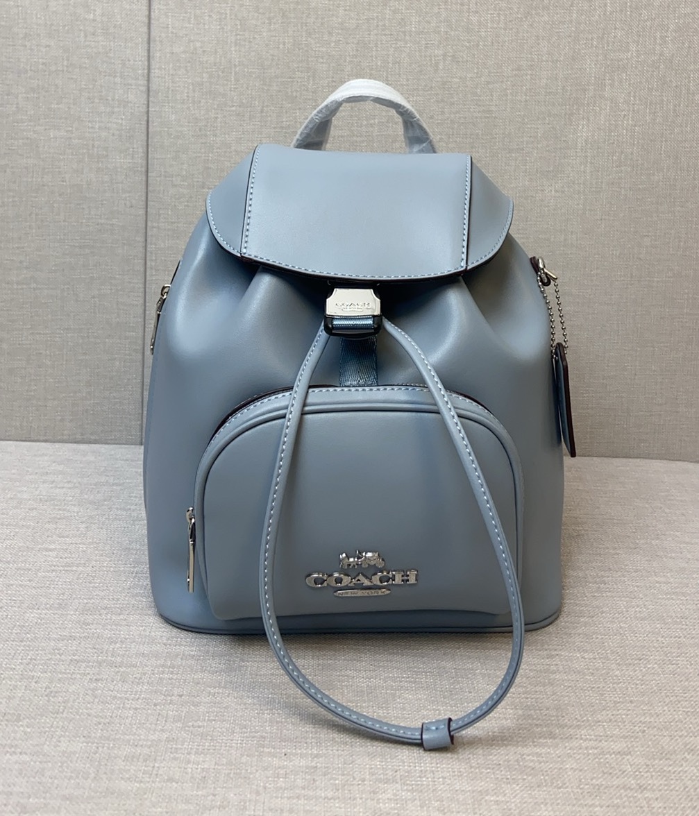 品質保証安い coach アメリカ偽物 バックバッグ レザー 牛革 カジュアル 旅行 レディース ブルー_1