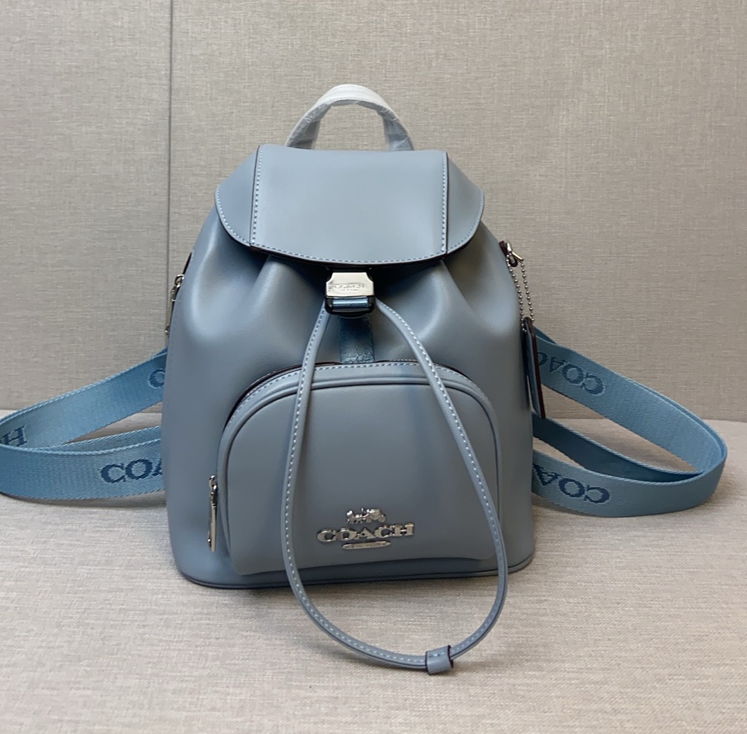 品質保証安い coach アメリカ偽物 バックバッグ レザー 牛革 カジュアル 旅行 レディース ブルー_2