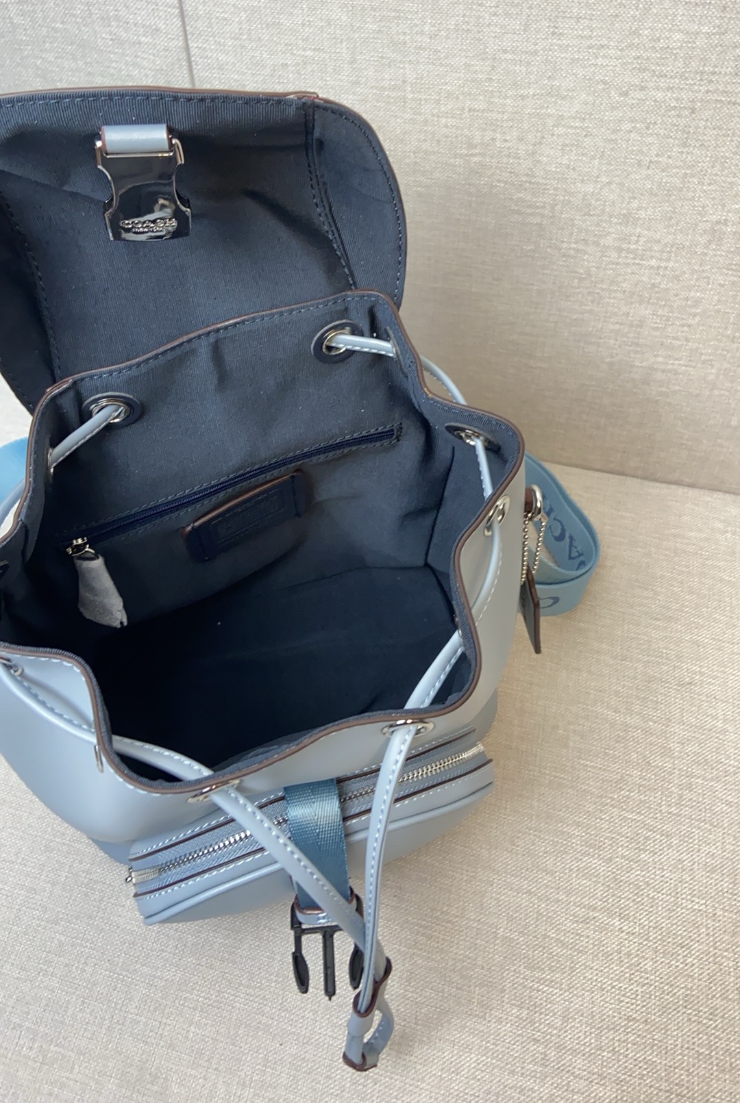 品質保証安い coach アメリカ偽物 バックバッグ レザー 牛革 カジュアル 旅行 レディース ブルー_8