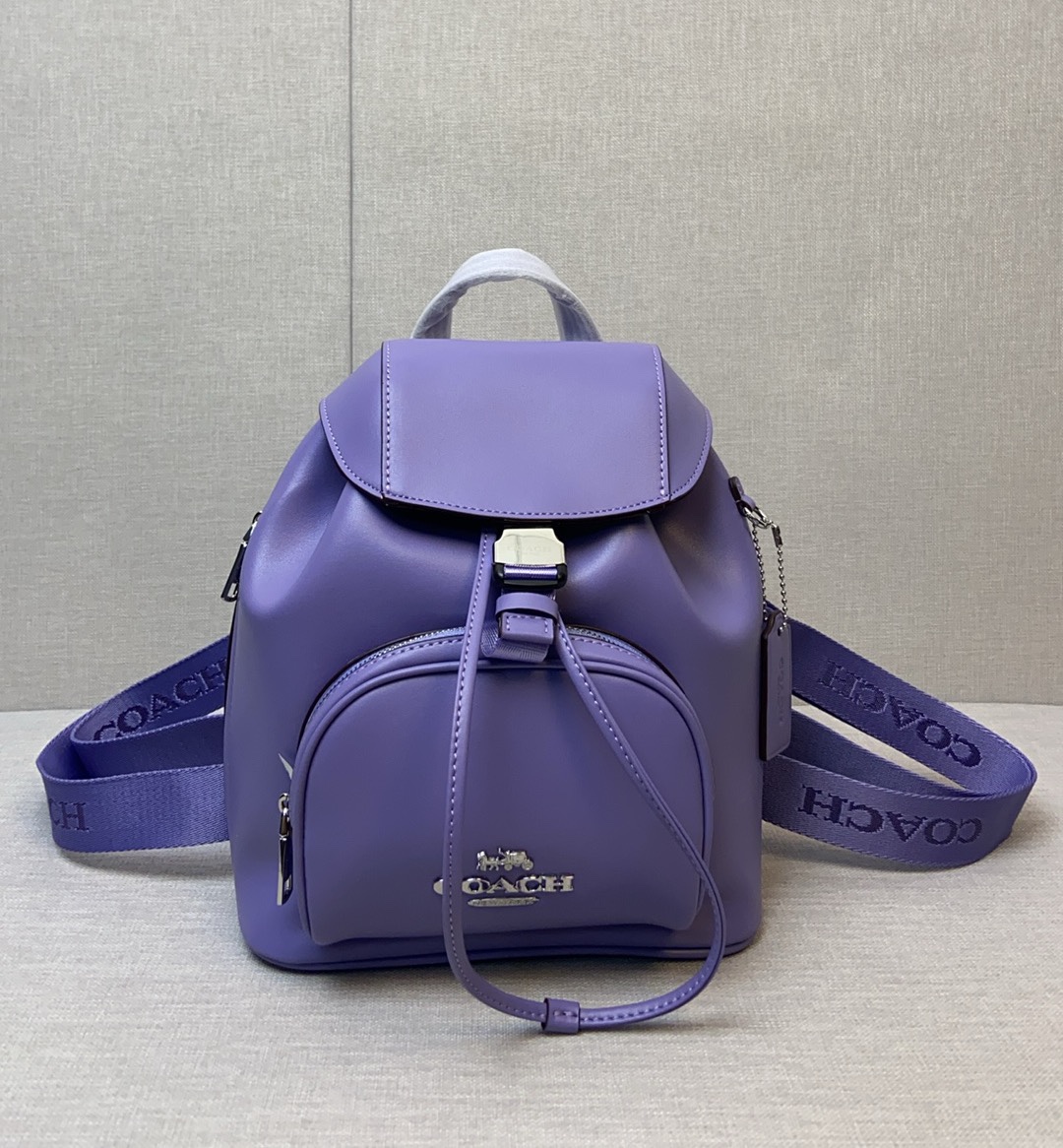 品質保証安い coach バッグ 赤コピー バックバッグ レザー 牛革 カジュアル 旅行 レディース パープル_2