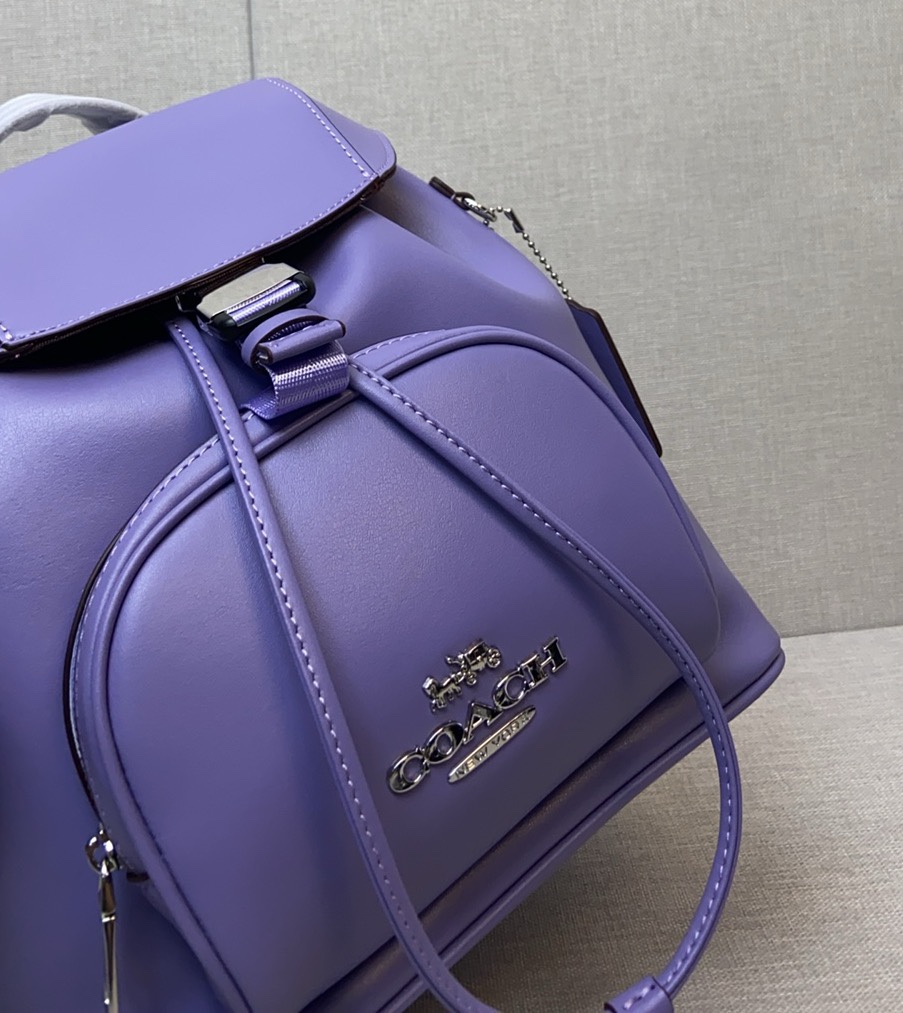 品質保証安い coach バッグ 赤コピー バックバッグ レザー 牛革 カジュアル 旅行 レディース パープル_5