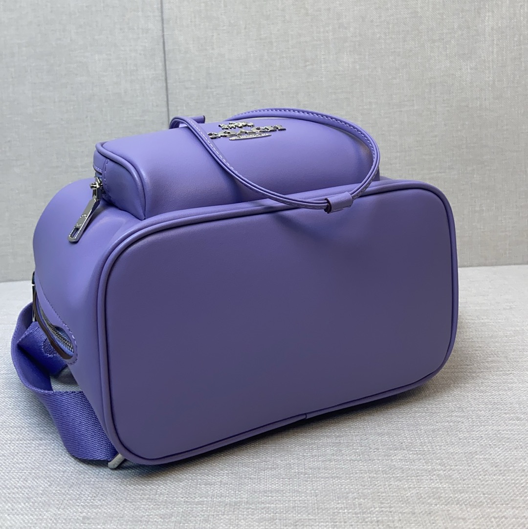品質保証安い coach バッグ 赤コピー バックバッグ レザー 牛革 カジュアル 旅行 レディース パープル_8