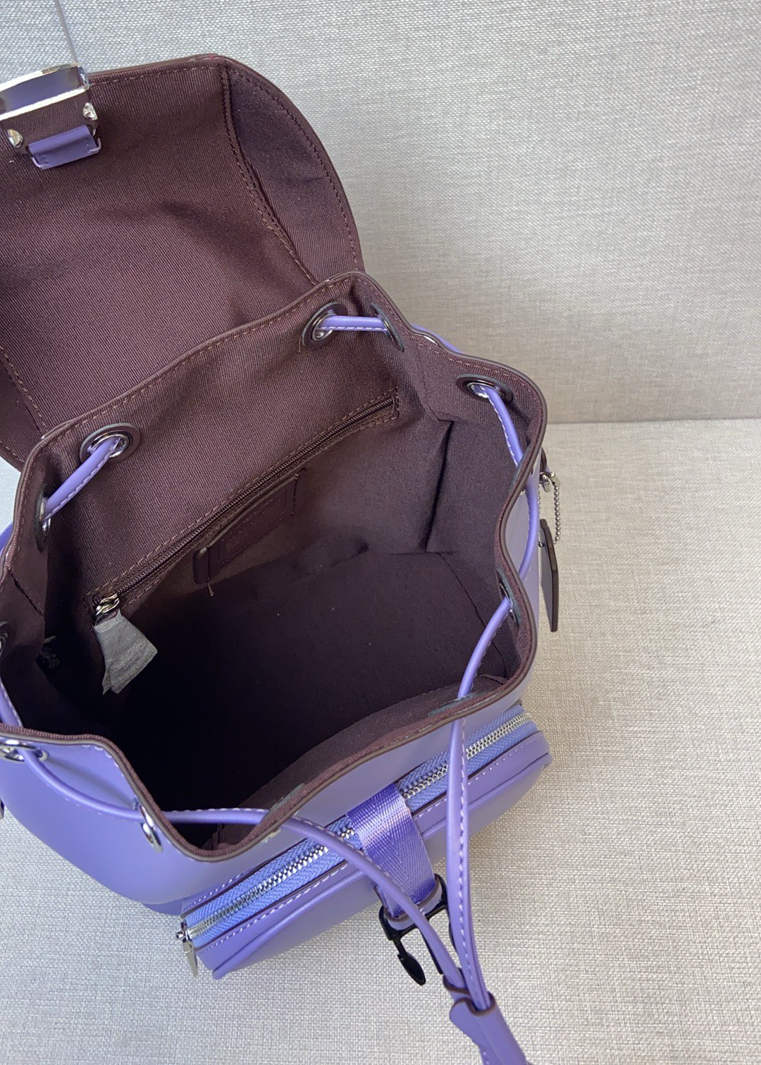 品質保証安い coach バッグ 赤コピー バックバッグ レザー 牛革 カジュアル 旅行 レディース パープル_9