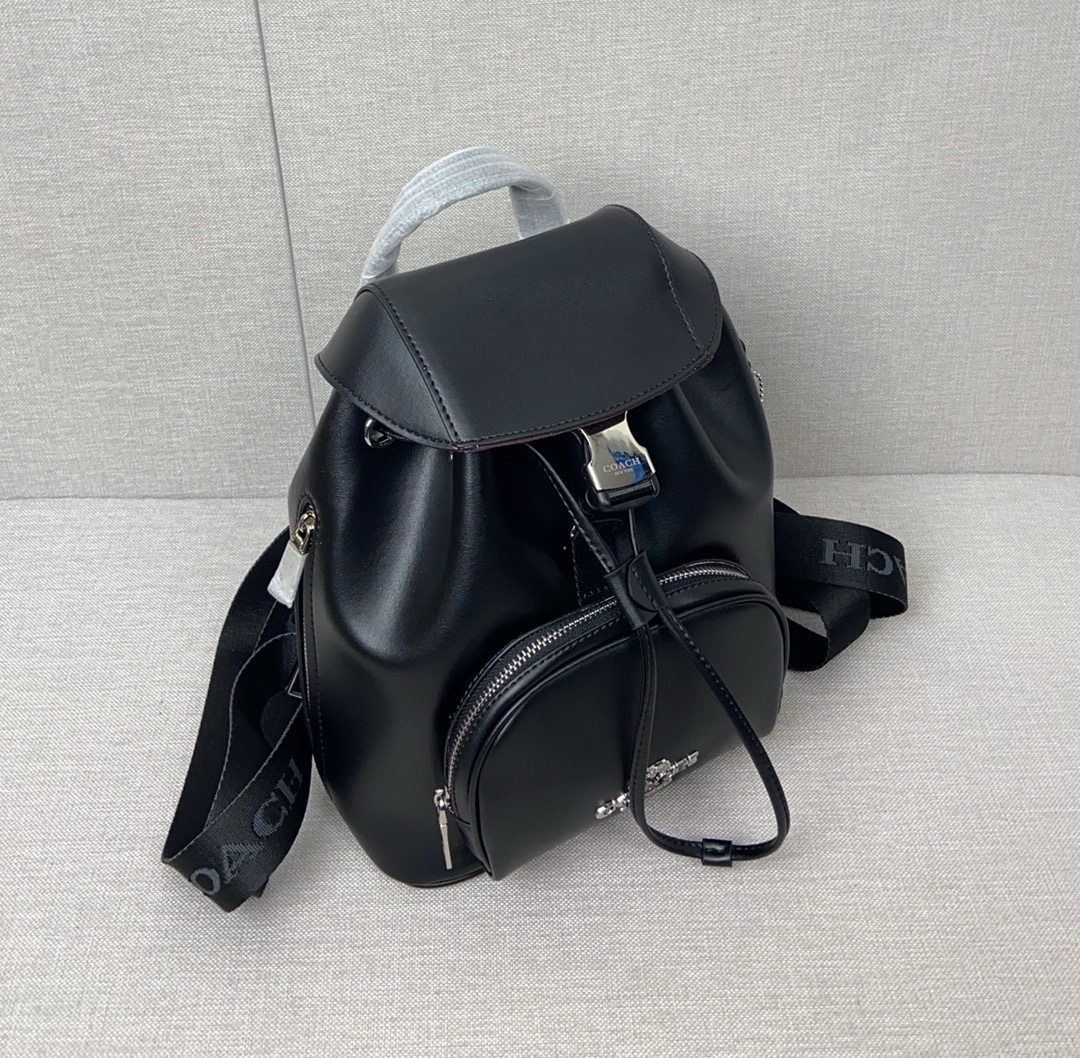 品質保証安いコーチ アメリカスーパーコピー バックバッグ レザー 牛革 カジュアル 旅行 レディース ブラック_4