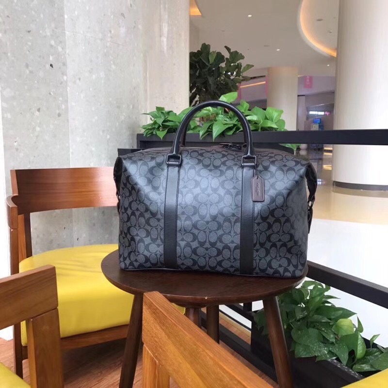 お買い得豊富な コーチバッグ 売るＮ級品 持ちバッグ 牛革 旅行 レザー 出張用 メンズ グリーン_1