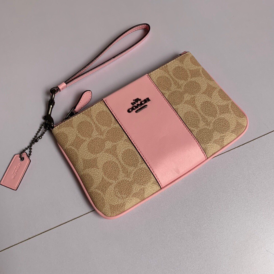 コーチバッグ オレンジＮ級品 花柄 財布 持ちバッグ 一つ折り フェニックス 小銭入れ 革製 レディース ピンク_3