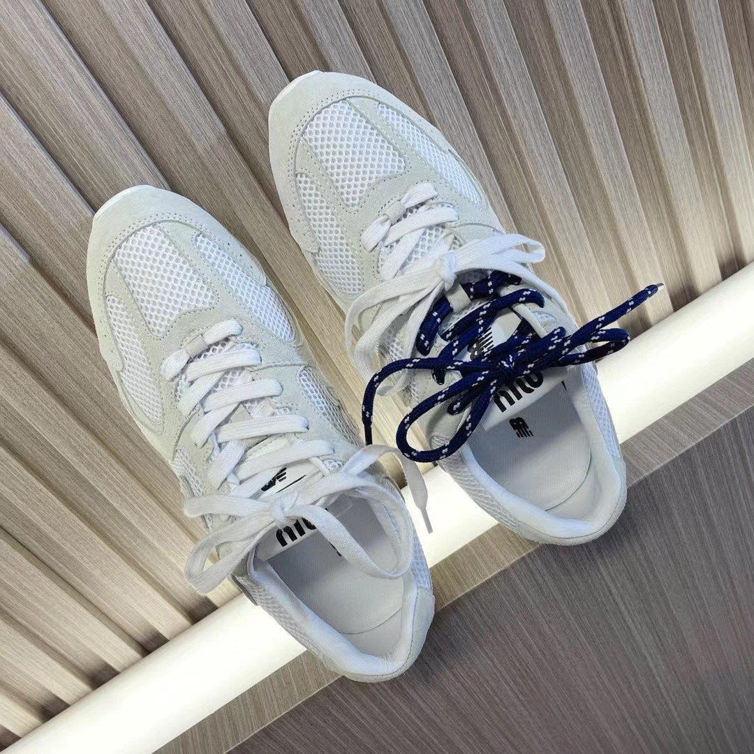 miumiu フラット シューズＮ級品 運動 ランニング スニーカー Miu Miu x New Balanceコラボ 春夏品 ホワイト_1