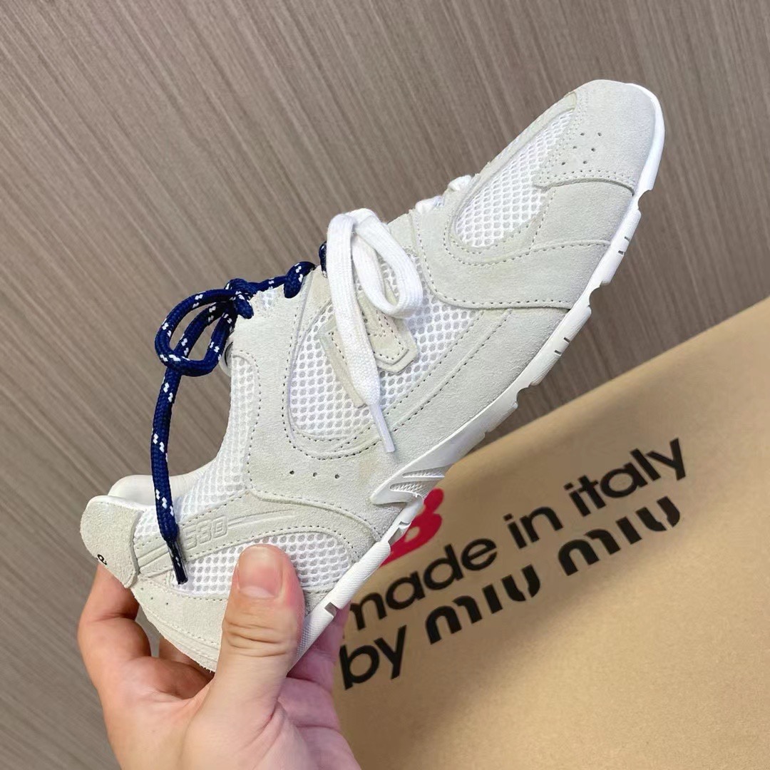 miumiu フラット シューズＮ級品 運動 ランニング スニーカー Miu Miu x New Balanceコラボ 春夏品 ホワイト_9