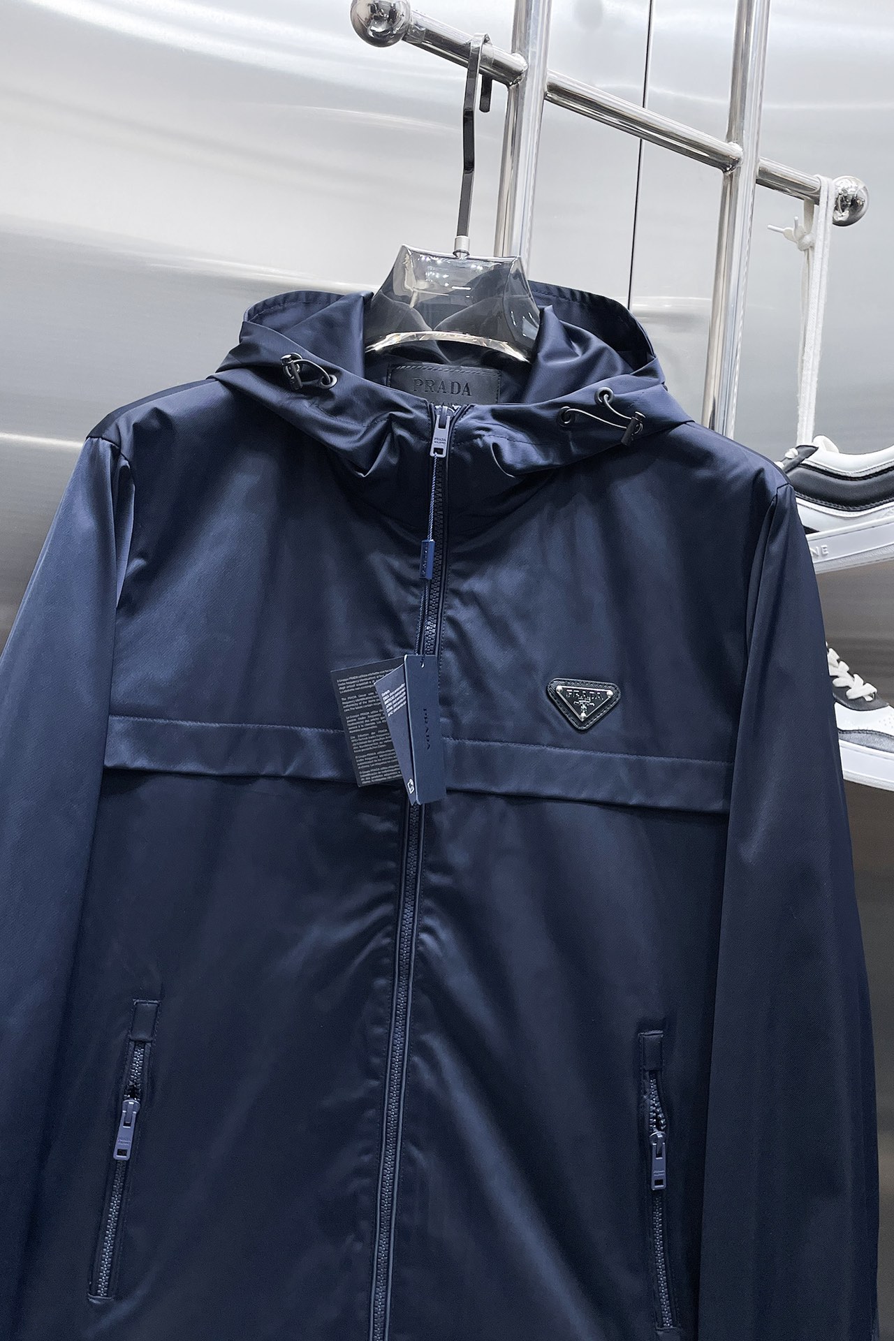 プラダ デニム ジャケットコピー アウター 通気性いい 軽量 シンプル 防風 高品質 柔らかい メンズ ブルー_4