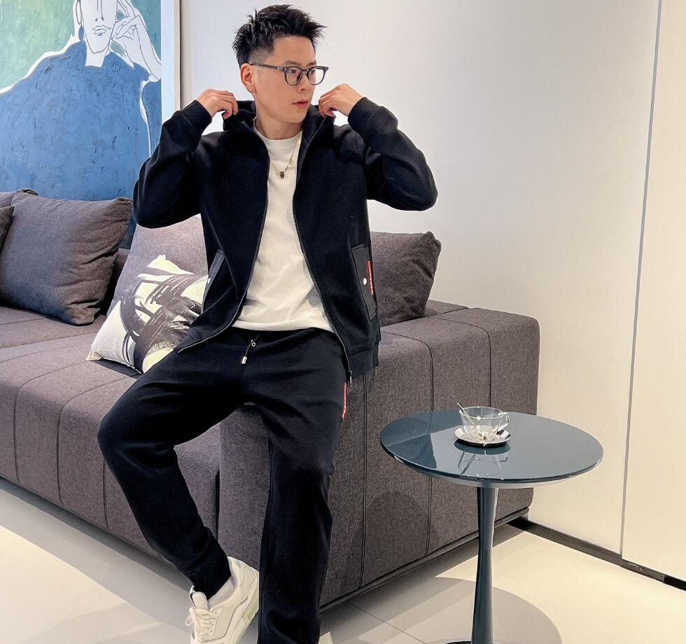 新商品! prada sports パンツコピー 運動セット ランニング 無地 純綿 カジュアル 柔らかい ビジネス メンズ ブラック