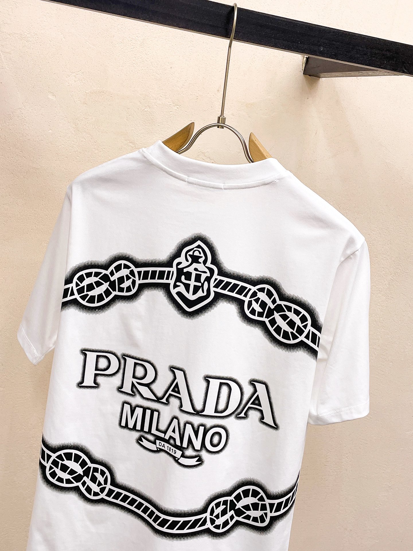 【激安】高級品通販 prada t シャツ メンズ激安通販 短袖 ゆったり 純綿 トップス プリント 夏服 ホワイト_9