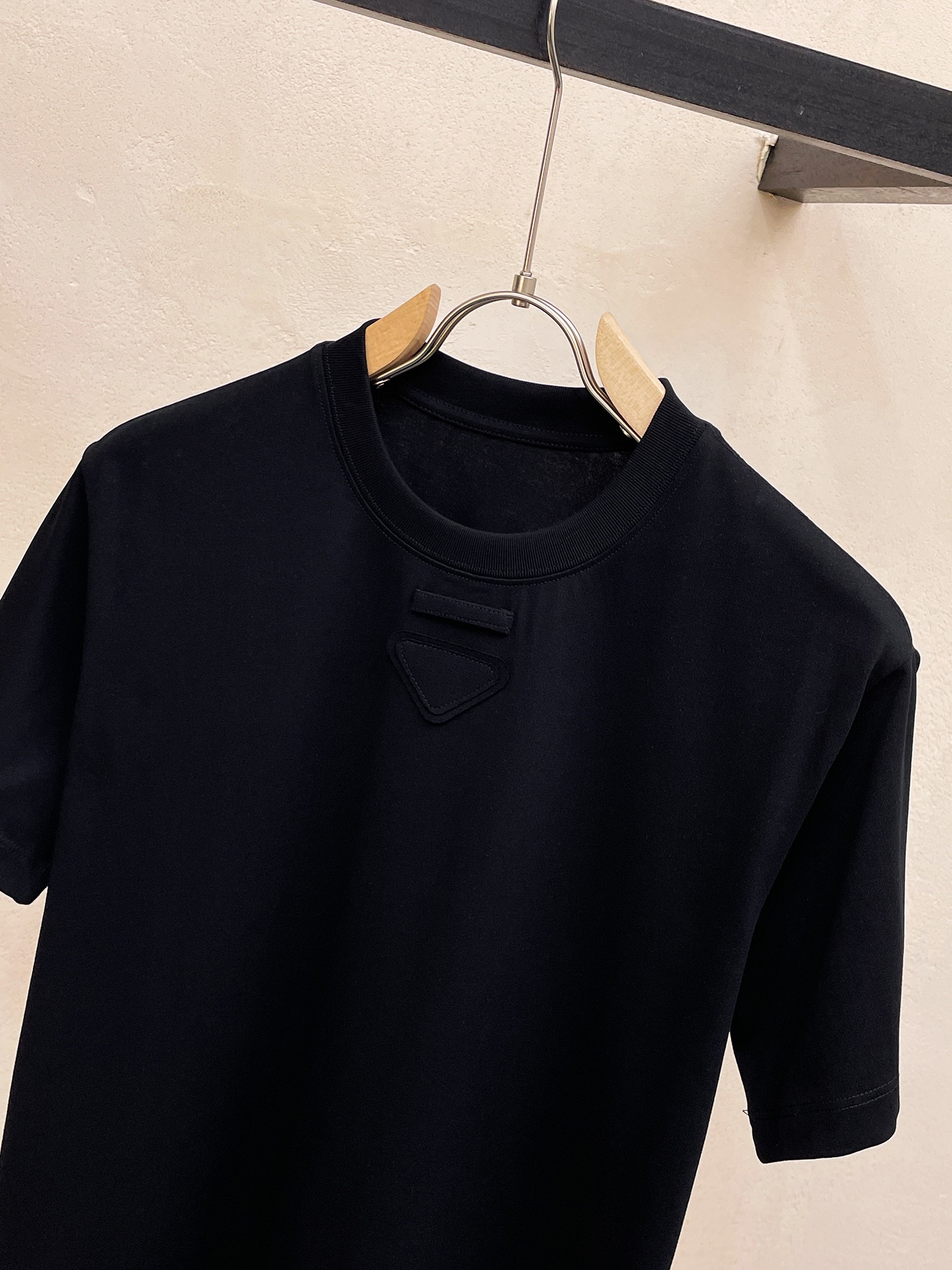 prada t シャツ アウトレットコピー 短袖 ゆったり 純綿 トップス プリント 柔らかい シンプル ブラック_3