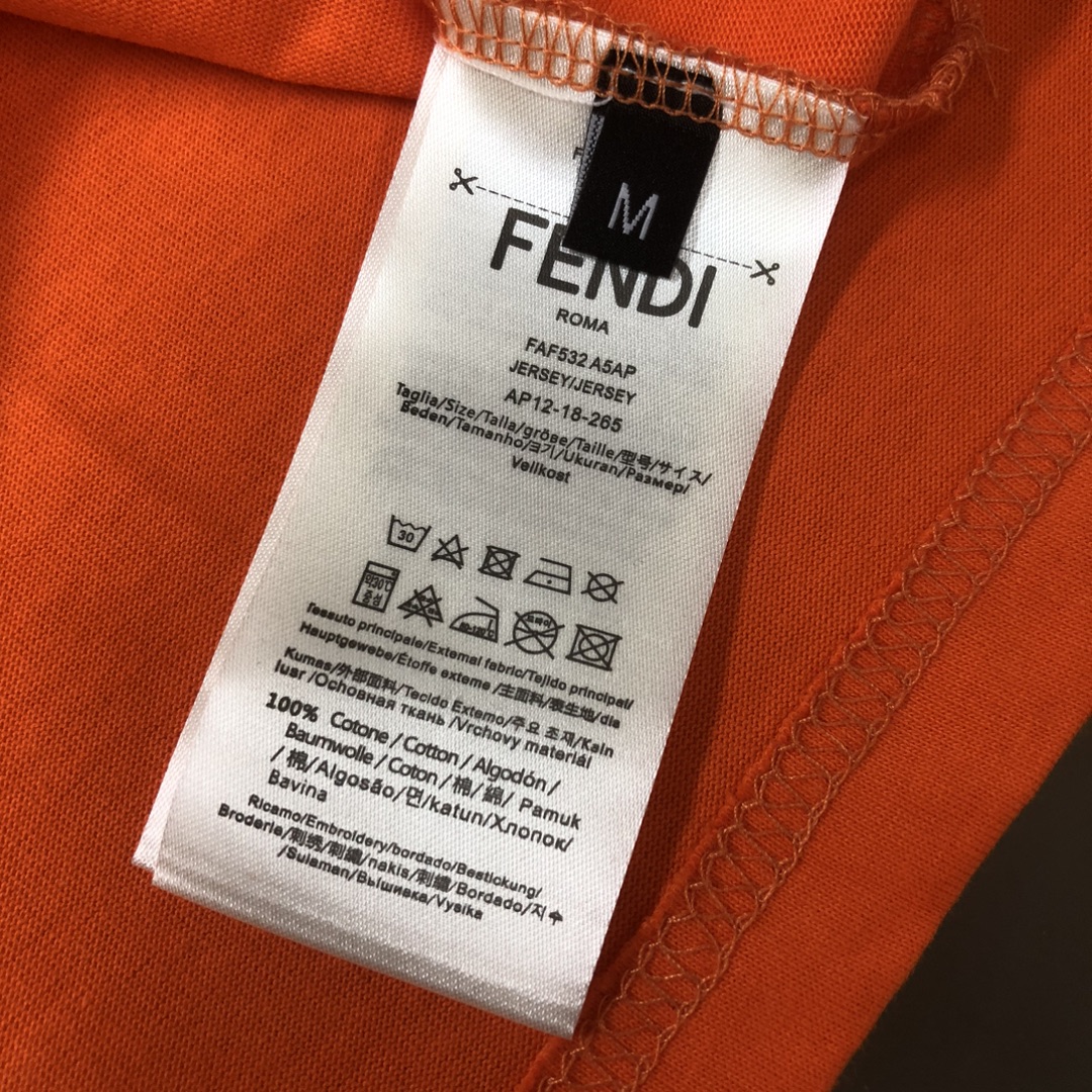 赤字超特価2024 fendi t シャツ クマ激安通販 ファッション 純綿 柔らかい トップス 大人気 カップル レッド_7