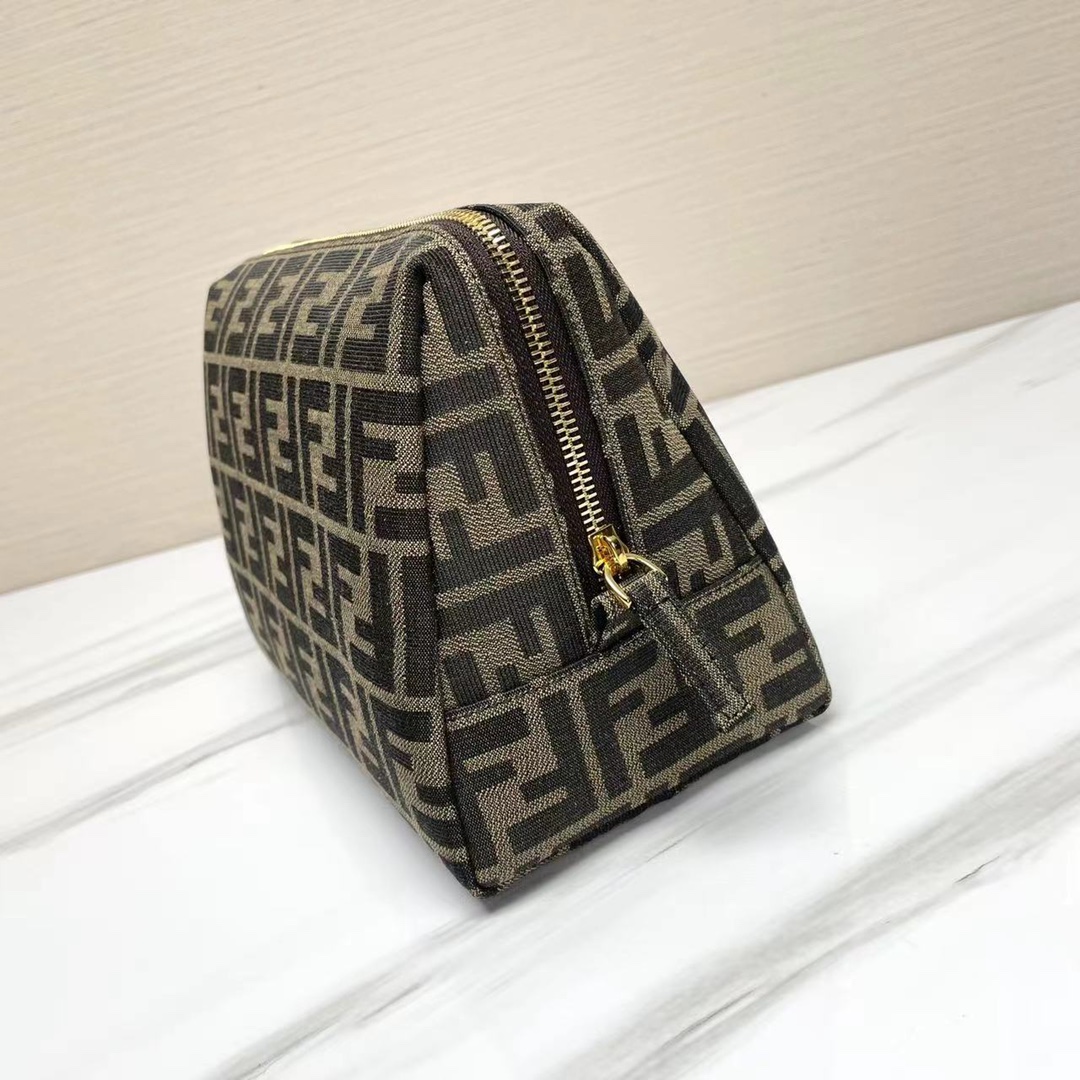 抜群な存在感 フェンディバッグ アウトレット偽物 品質保証 花柄 持ちバッグ 化粧バッグ 軽量 便利 レディース ブラック_3