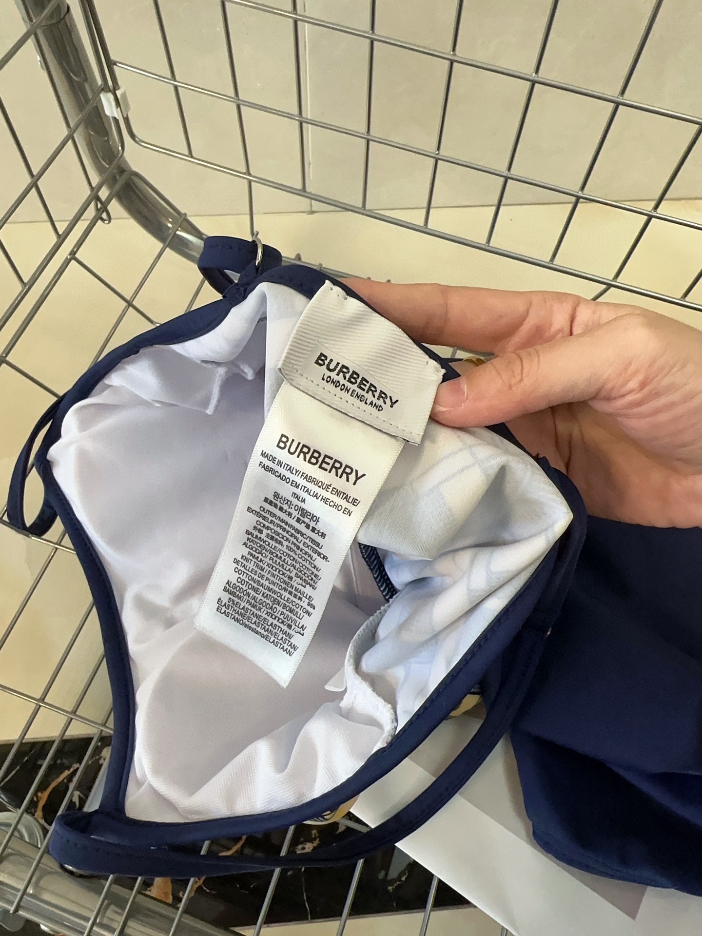 バーバリー ウォータールーコピー ワンピース プール 温泉 水泳 シンプル レディース 人気定番 可愛い ブルー_7
