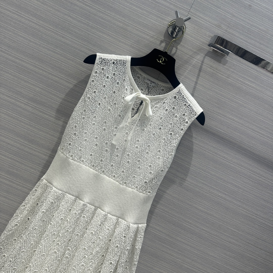 chanel スカート激安通販 カジュアル ワンピース 春夏新品 シンプル 無袖 品質保証 レディース ホワイト_2