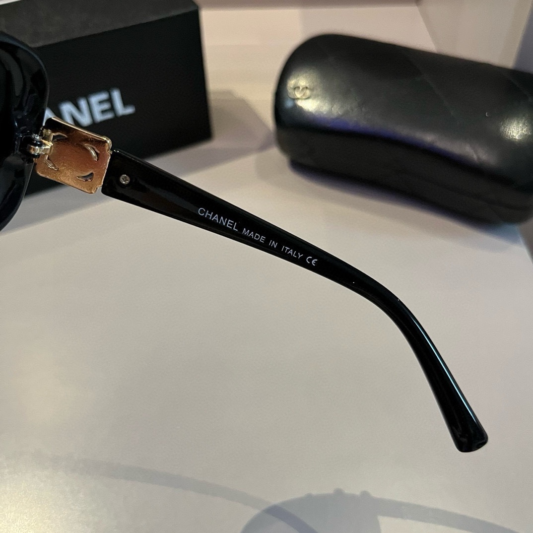 レディース シャネルサングラス 中古コピー 運転用 偏光サングラス 超軽量18g 抗衝撃 紫外線カット ブラック_9