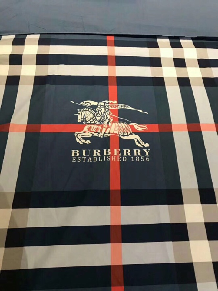 BURBERRY布団カバースーパーコピー 4点セット 掛け布団カバー ベッドカバー 枕カバー カバーセット 格子模様 ブルー_8