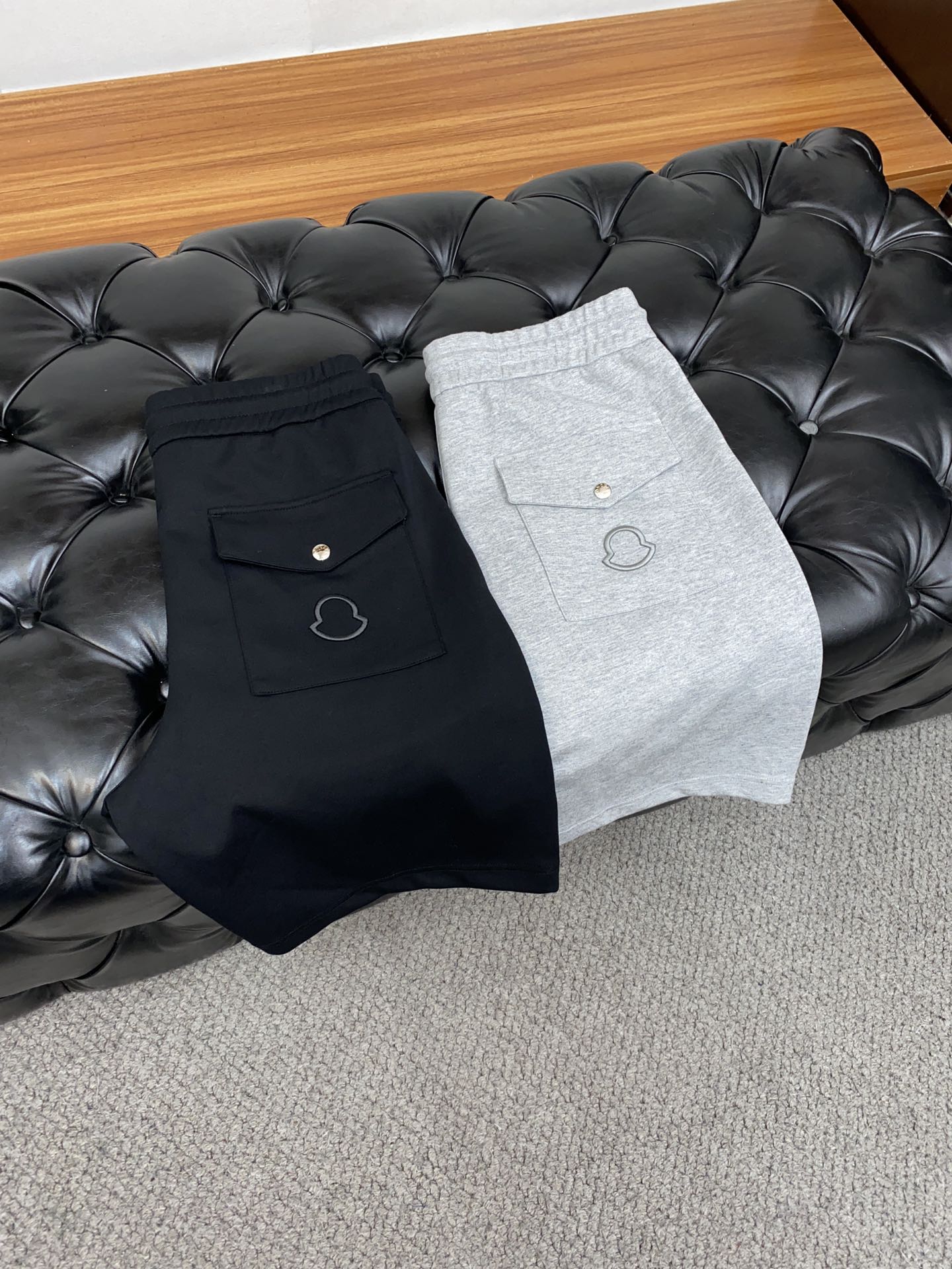 モンクレール ショートパンツ メンズ激安通販 カジュアルズボン ショットパンツ 純綿 ランニング 人気新作 グレイ_6