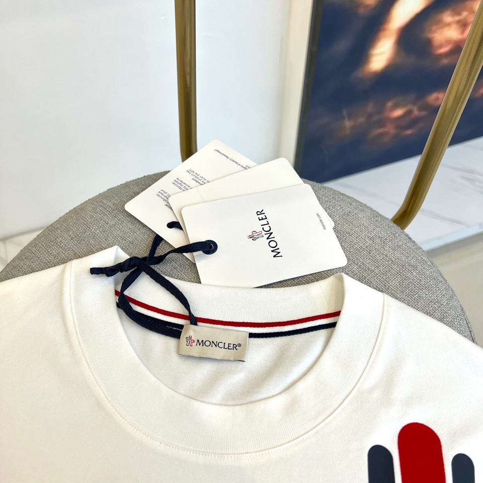 限定セール低価 モンクレールtシャツサイズ感激安通販 純綿 トップス 春夏 メンズ ファッション ホワイト_3