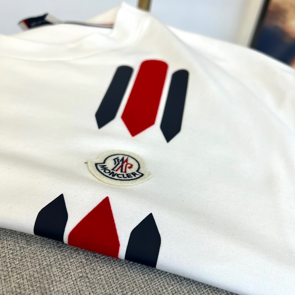 限定セール低価 モンクレールtシャツサイズ感激安通販 純綿 トップス 春夏 メンズ ファッション ホワイト_4