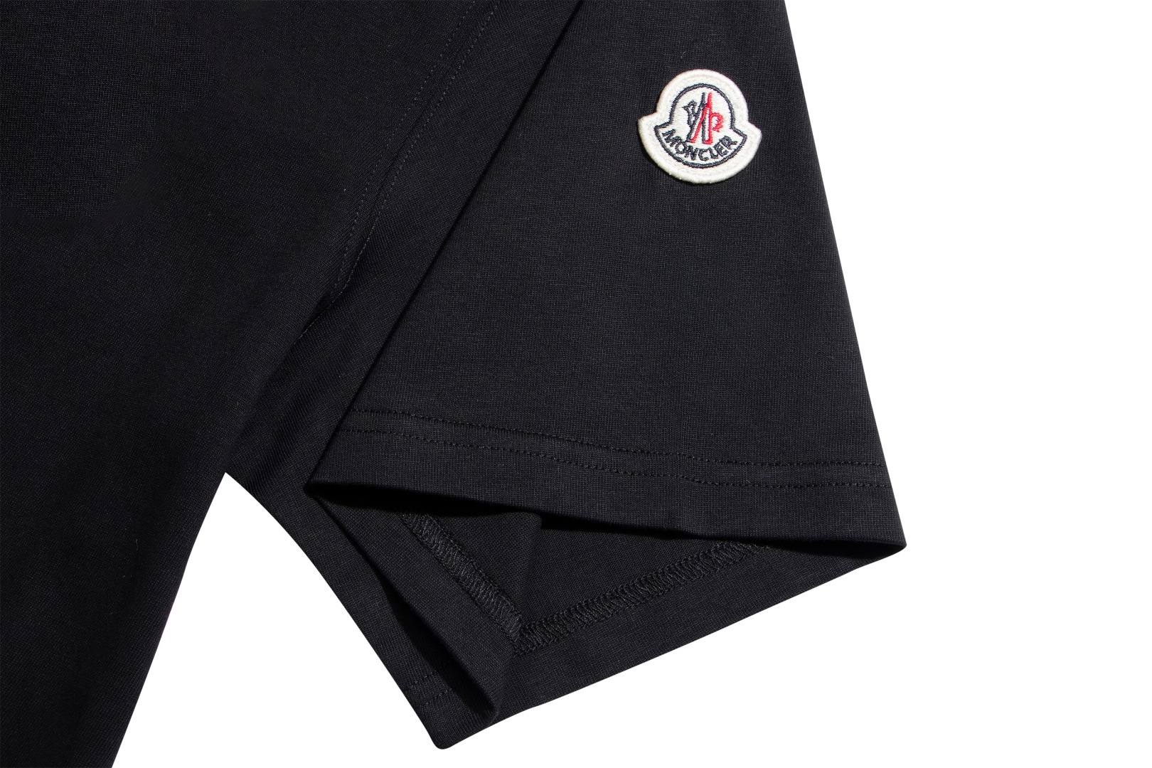 人気定番可愛い モンクレールtシャツ サイズ感偽物 純綿 トップス シンプル 半袖 丸首 人気品 男女兼用 ブラック_5