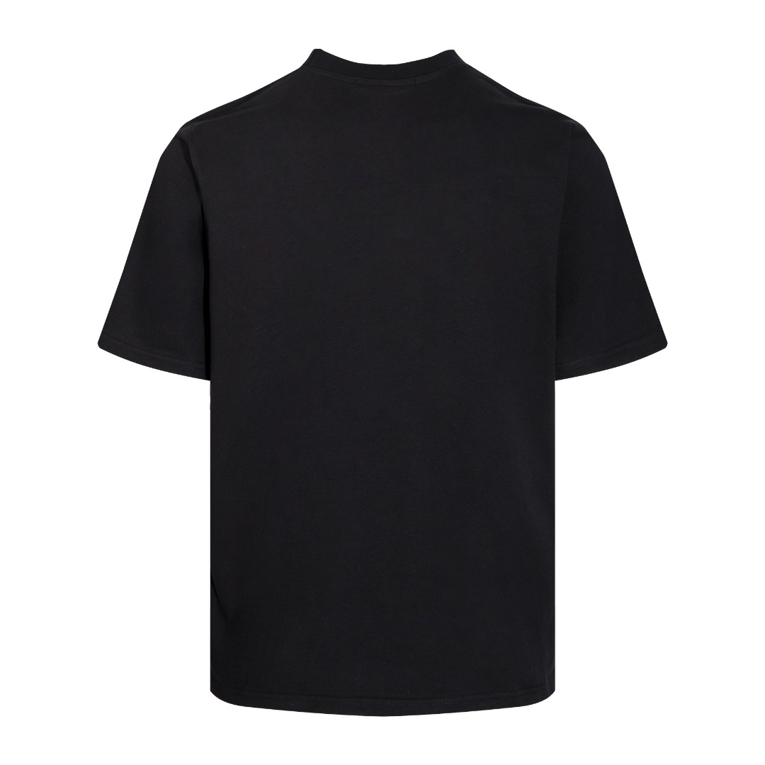 激安大特価最新作の モンクレールtシャツ 洗濯スーパーコピー 純綿 トップス シンプル 半袖 男女兼用 ファッション ブラック_9