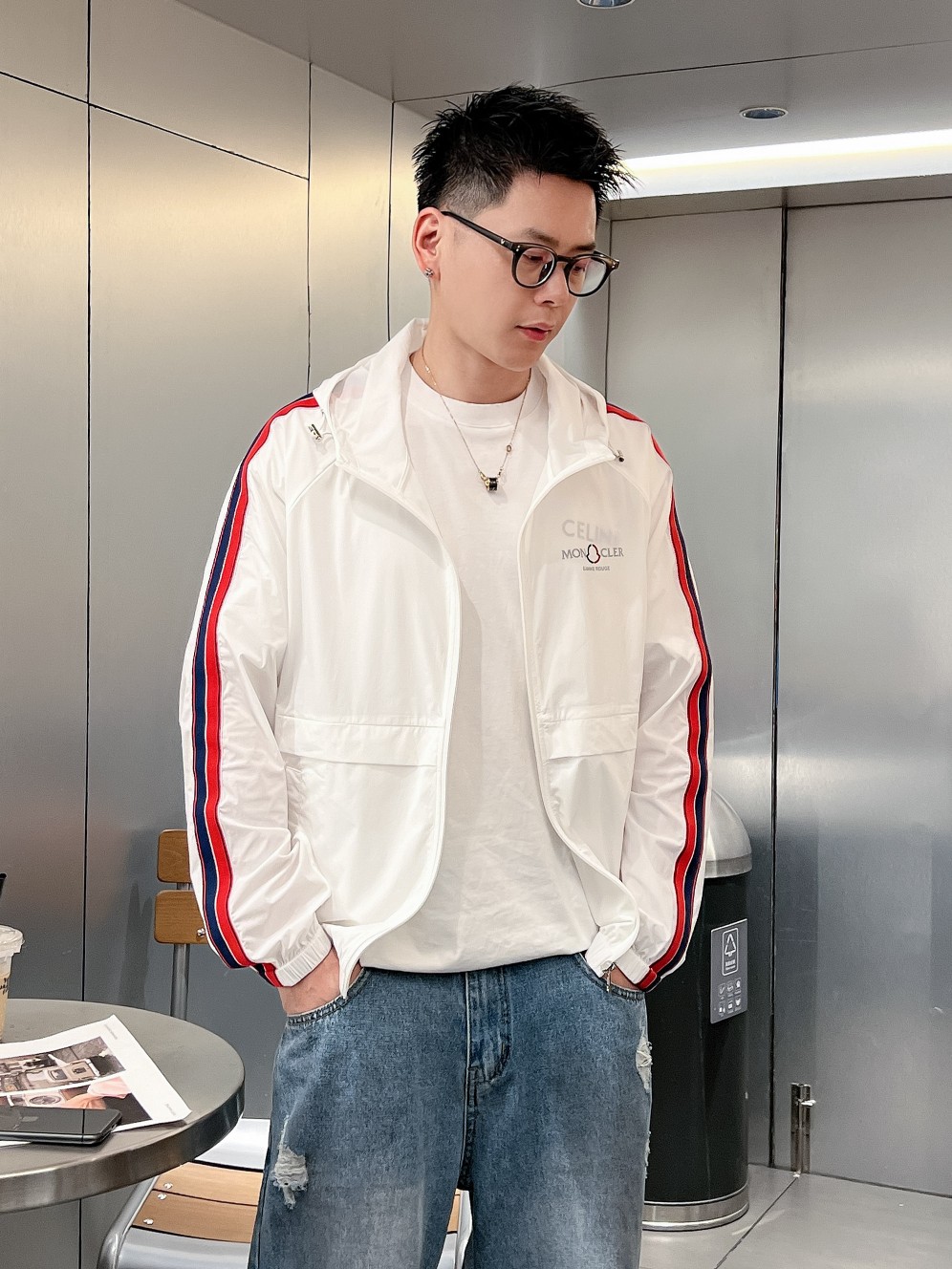 爽やか！モンクレールジャケット激安通販 純綿 トップス 日焼け止め服 軽量 アウター 通気性いい 人気商品 ホワイト_7