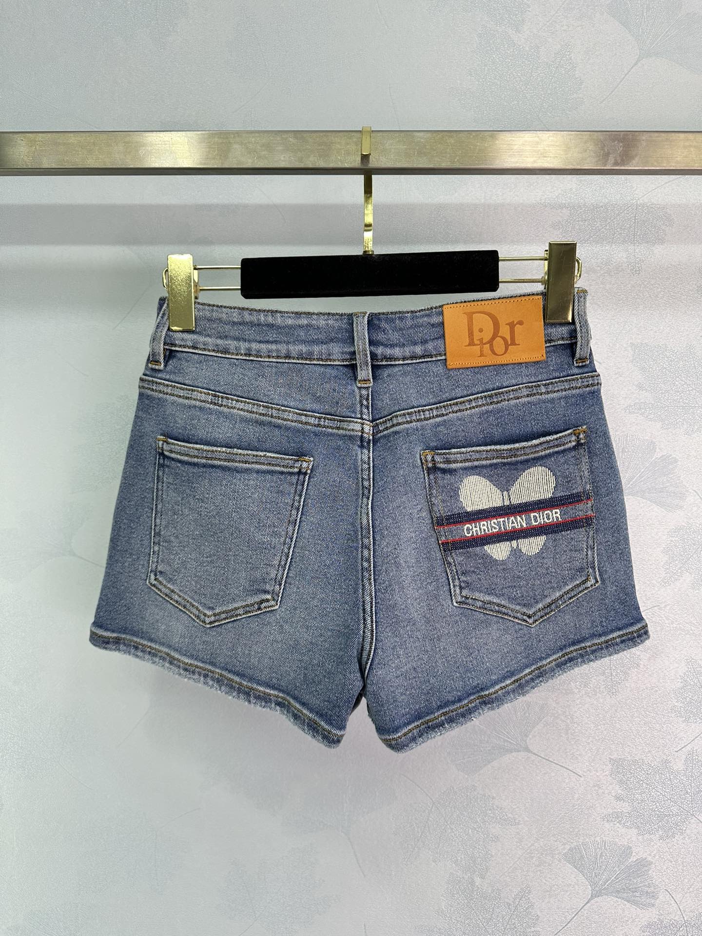ディオール ショーツ偽物 シンプル デニム ショットパンツ ズボン 夏 大販売 美脚 ファッション ブルー_2