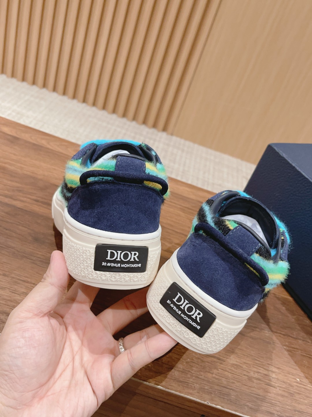[新季度] dior 靴 レディースＮ級品 ランニング 運動 カジュアル シンプル スニーカー 歩きやすい カップルシューズ おしゃれ ブルー_8