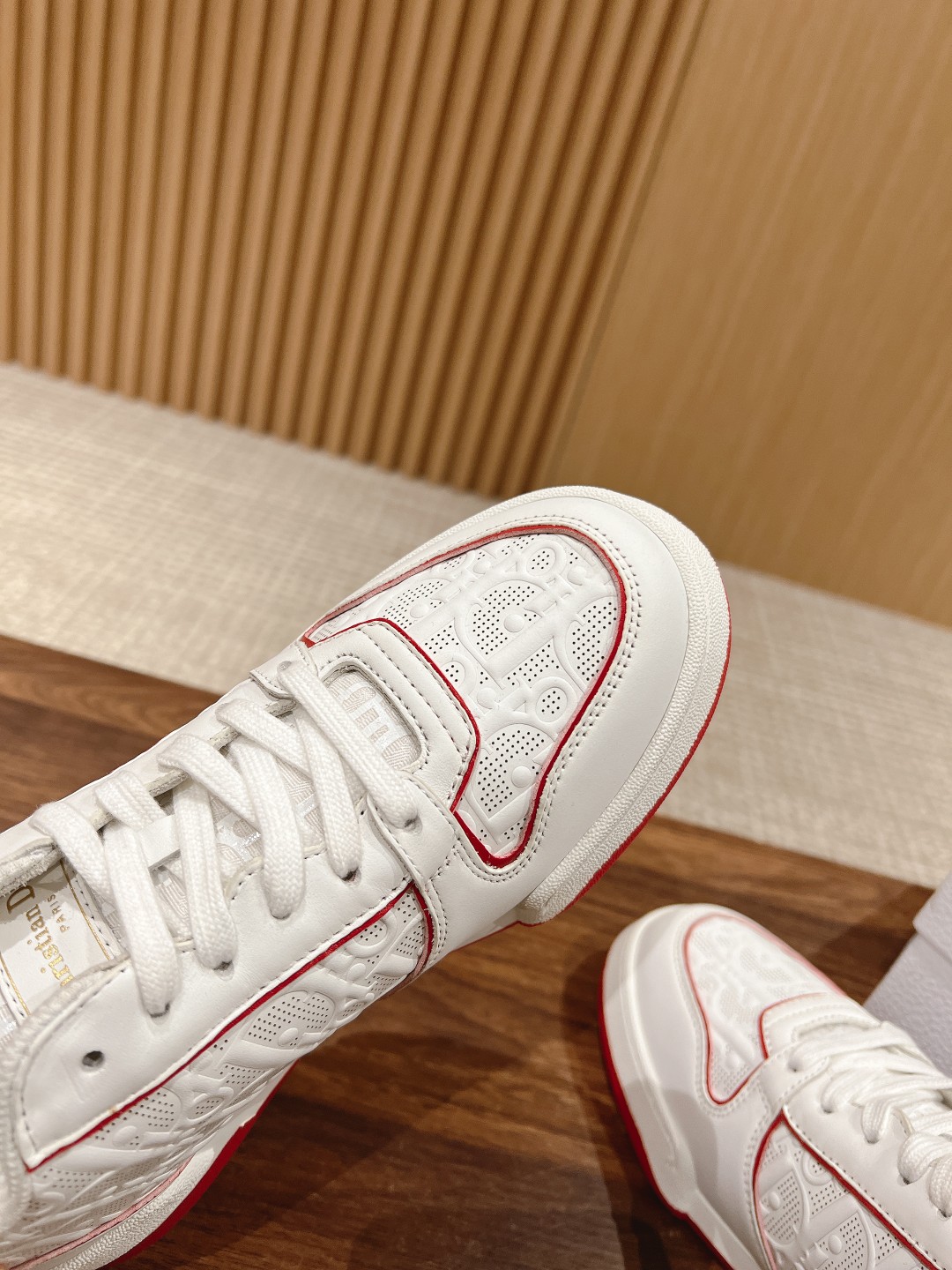 高級感に溢れ dior レディース スニーカー偽物 ファッション ランニング 運動 カジュアル シューズ 歩きやすい レッド底 ホワイト_6