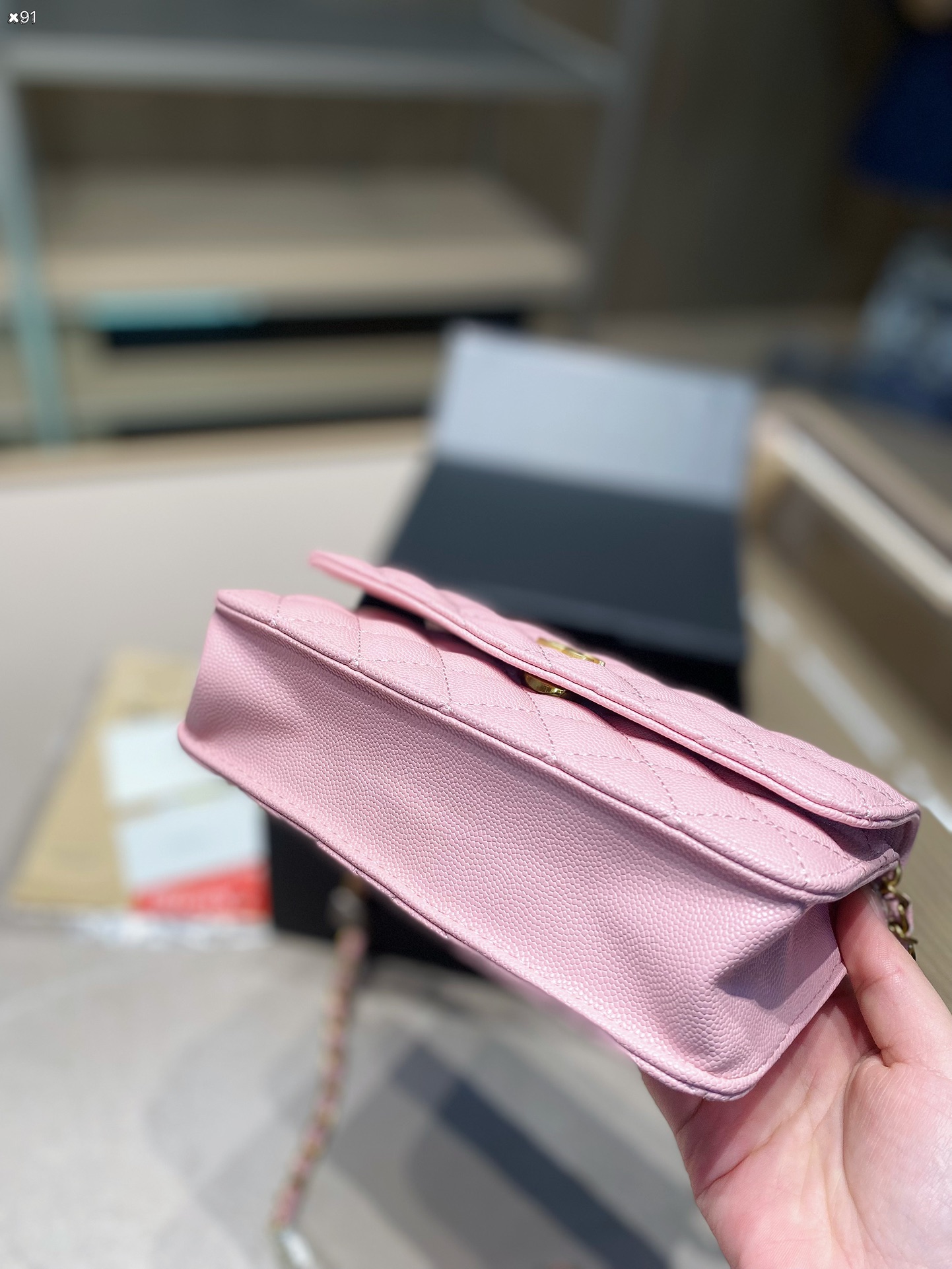 限定人気品★セール！シャネルユニフォームＮ級品 牛革 肩掛けバッグ チェーンバッグ レザー レディース ピンク_3