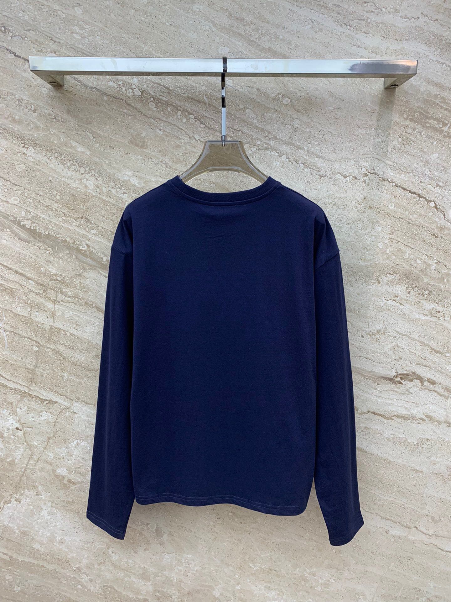 HOT 2024夏の定番 ミュウミュウツイストＮ級品 純綿 トップス Tシャツ 長袖 柔らかい シンプル ロゴ刺繍 ブルー_2