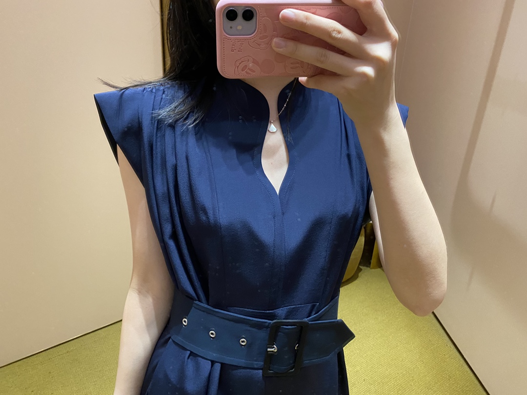 黒柄スカートコーデＮ級品 ワンピース スカート シンプル 柔らかい お買い得大人気 目立つ！ブルー_2