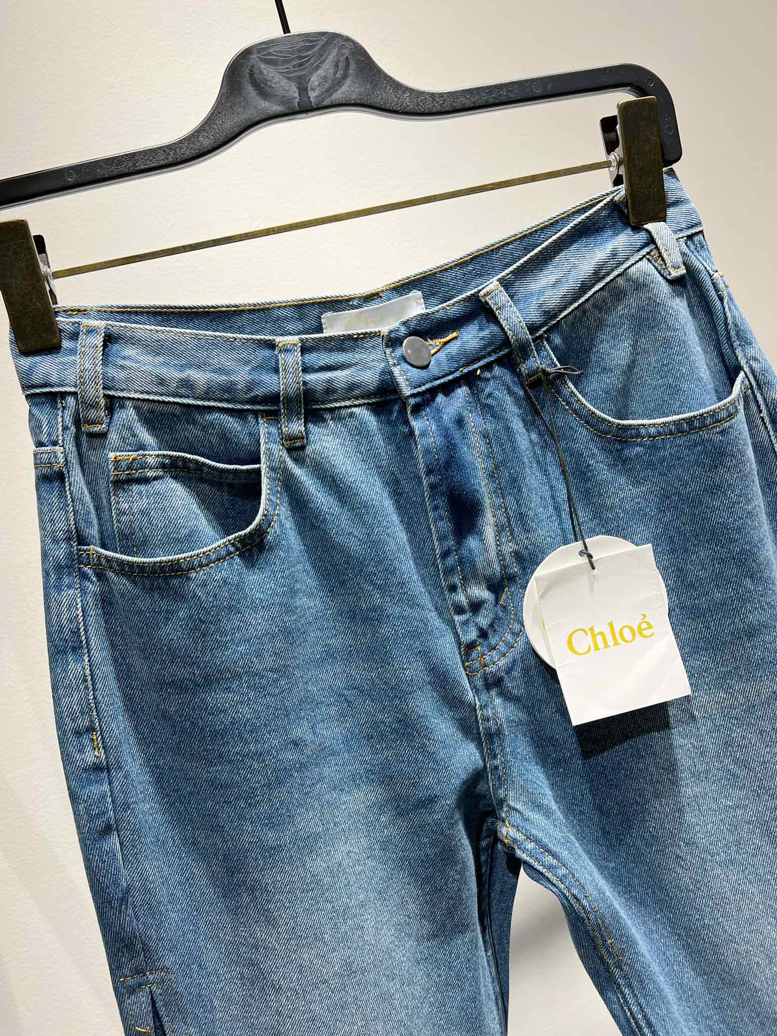 クロエ パンツＮ級品 ジーンズ デニム 筒形 シンプル 人気販売 美脚 ファッション ブルー_5