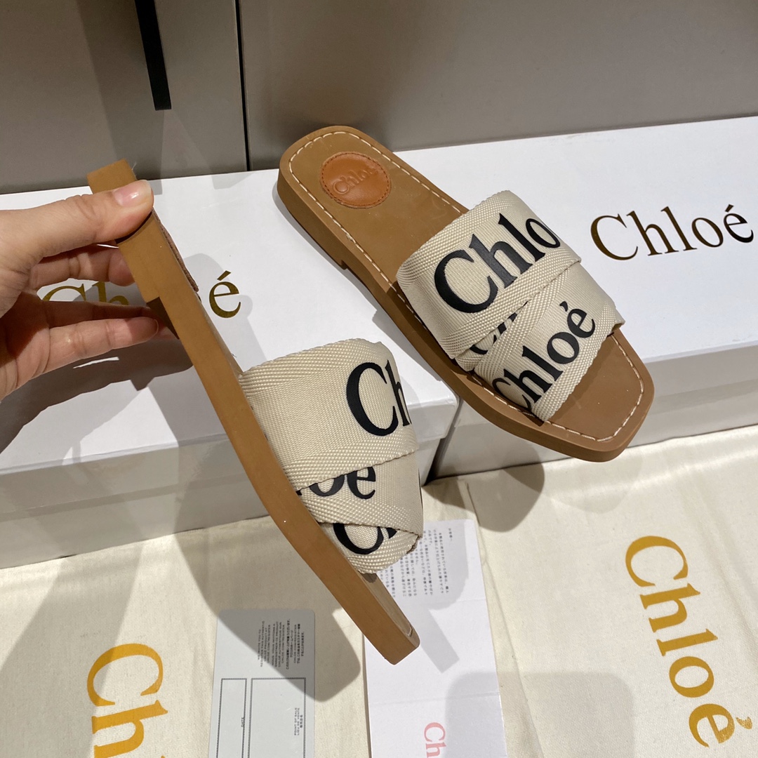限定販売 最高品質 クロエ 靴 メンズ偽物 スリッパ ロゴプリント ファッション 便利 本革採用 ブラウン_3