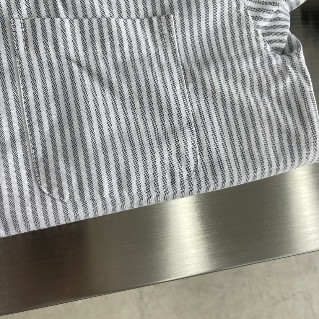 トムブラウン シャツ サイズ感激安通販 シャツ トップス 長袖 ビジネス 大販売 男女兼用 グレイ_6
