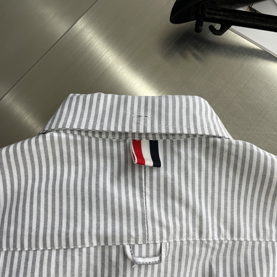 トムブラウン シャツ サイズ感激安通販 シャツ トップス 長袖 ビジネス 大販売 男女兼用 グレイ_9
