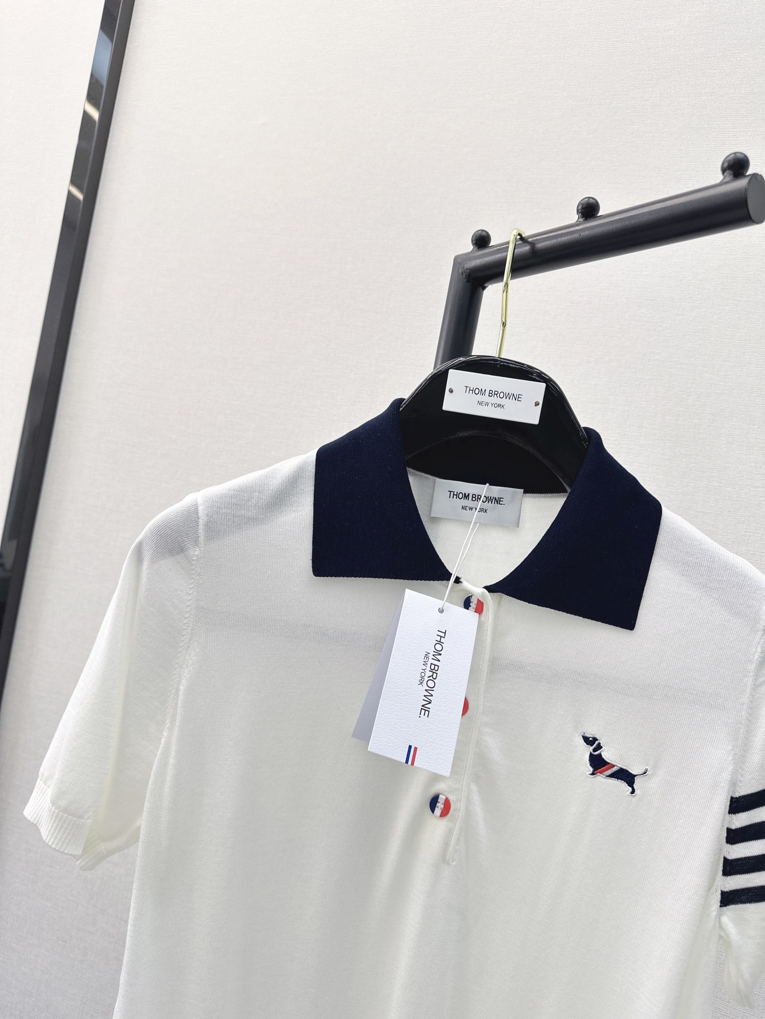 限定セール低価 トムブラウン セーター ペンギン激安通販 ニット シンプル ファッション 軽量 半袖 襟あり ホワイト_4