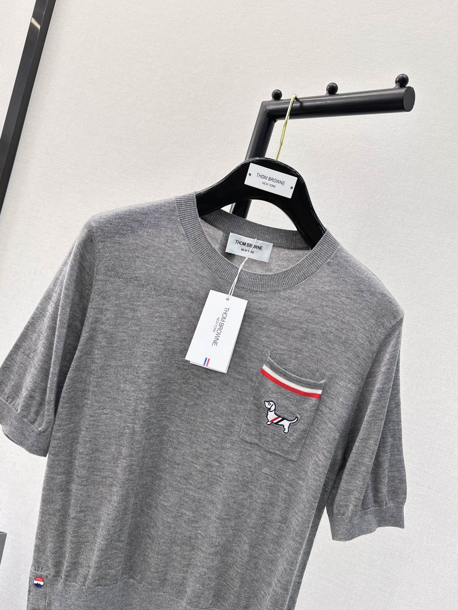 お買い得大人気 トムブラウン セーター レディースＮ級品 ニット シンプル ファッション 軽量 半袖 暖かい グレイ_3