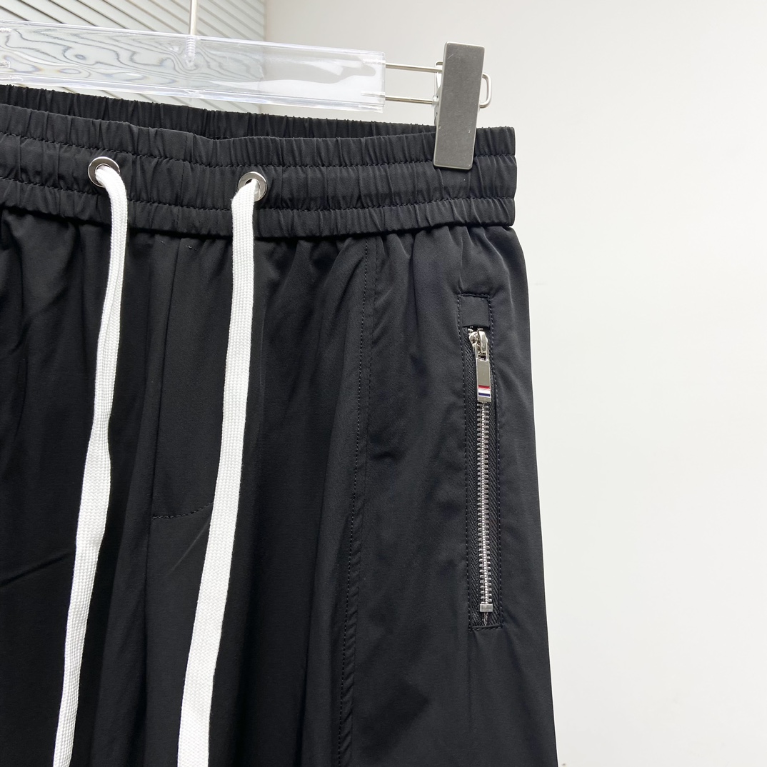 トムブラウン スウェットパンツ サイズ感偽物 カジュアル ズボン ロゴプリント 柔らかい 春夏新品 ブラック_4