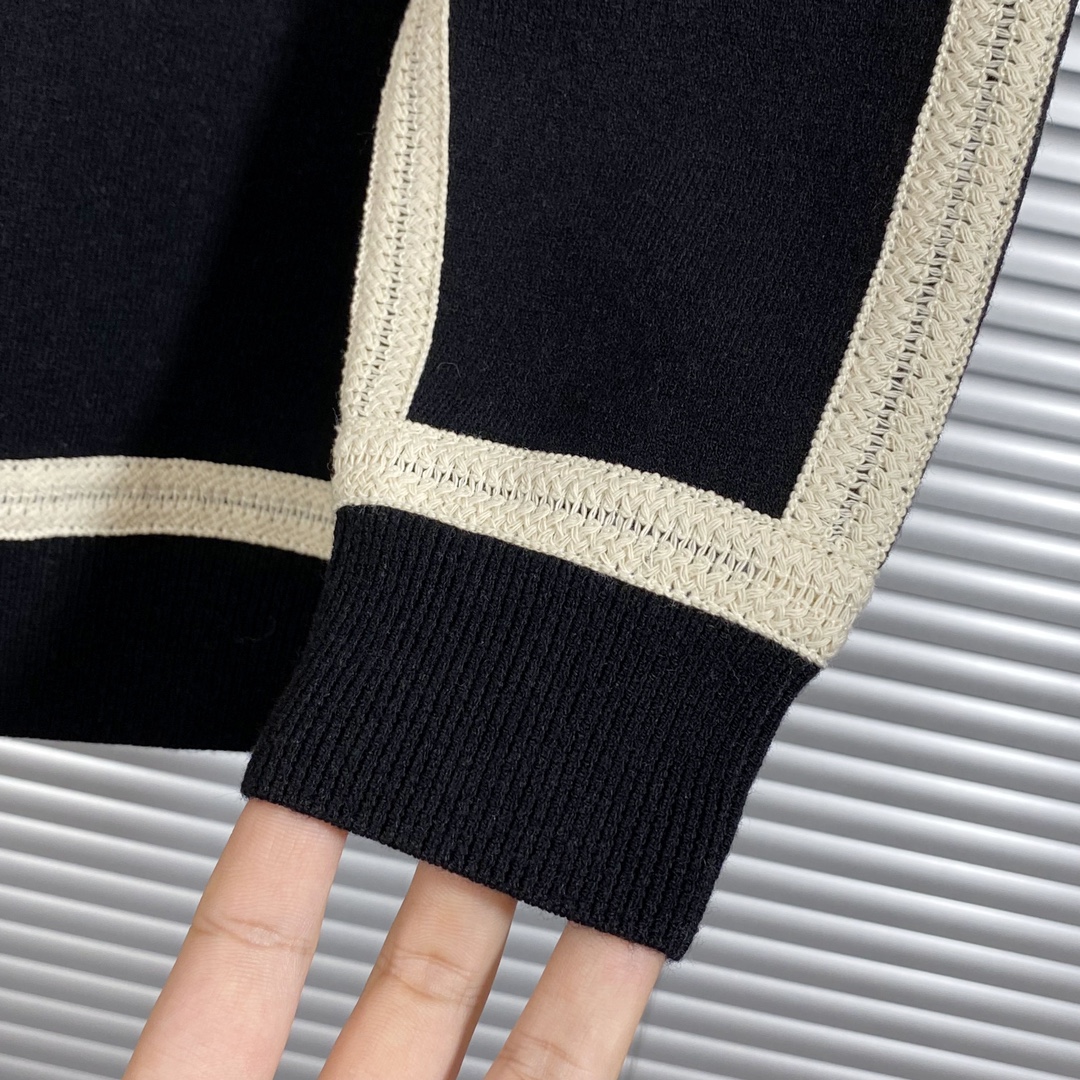 ロエベ 上着Ｎ級品 セーター ニット 柔らかい トップス シンプル 高品質 ファッション ゆったり ブラック_8