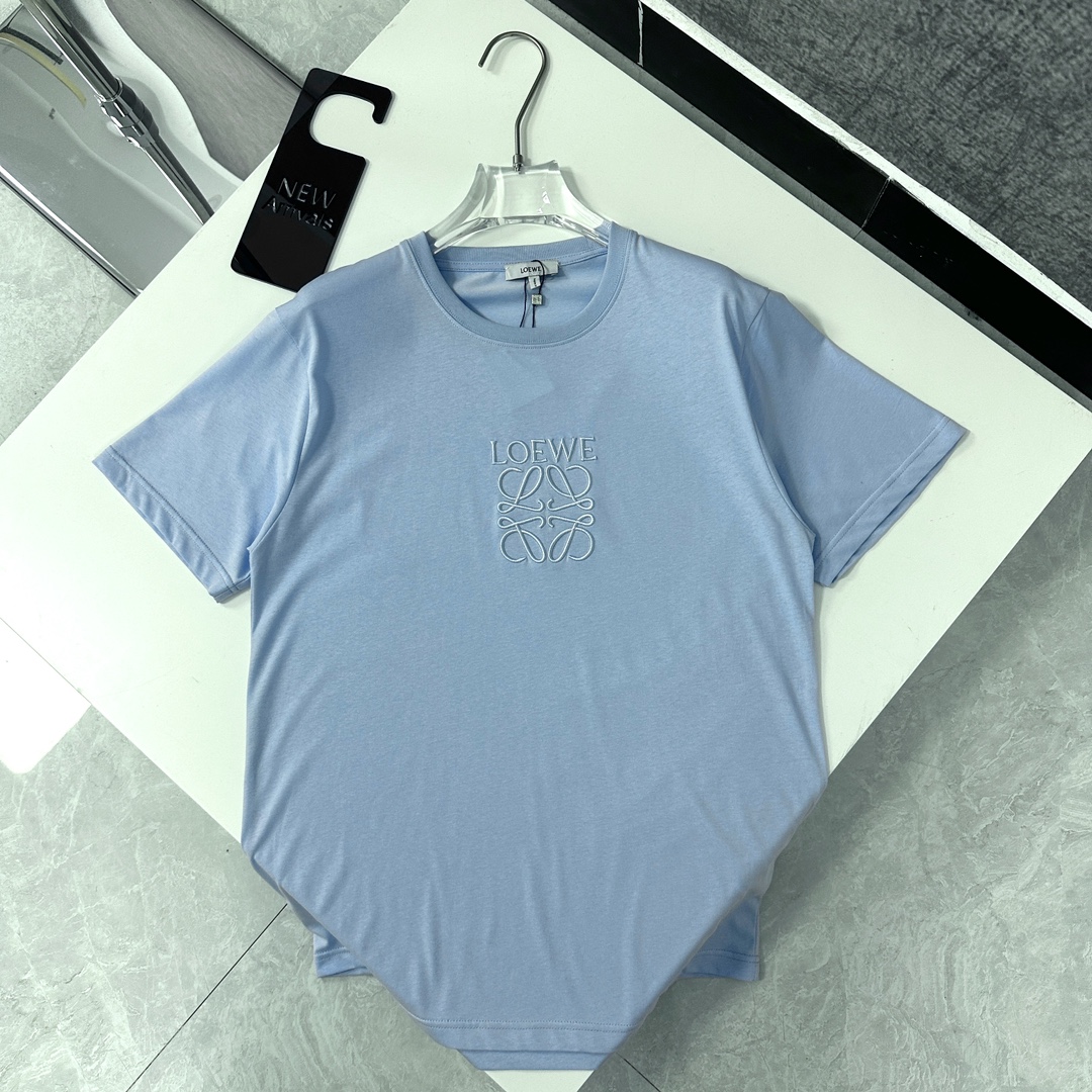 今季セール限定品 エベ tシャツ ウィメンズ激安通販 純綿 Tシャツ トップス 半袖 シンプル 柔らかい 可愛い ブルー_3