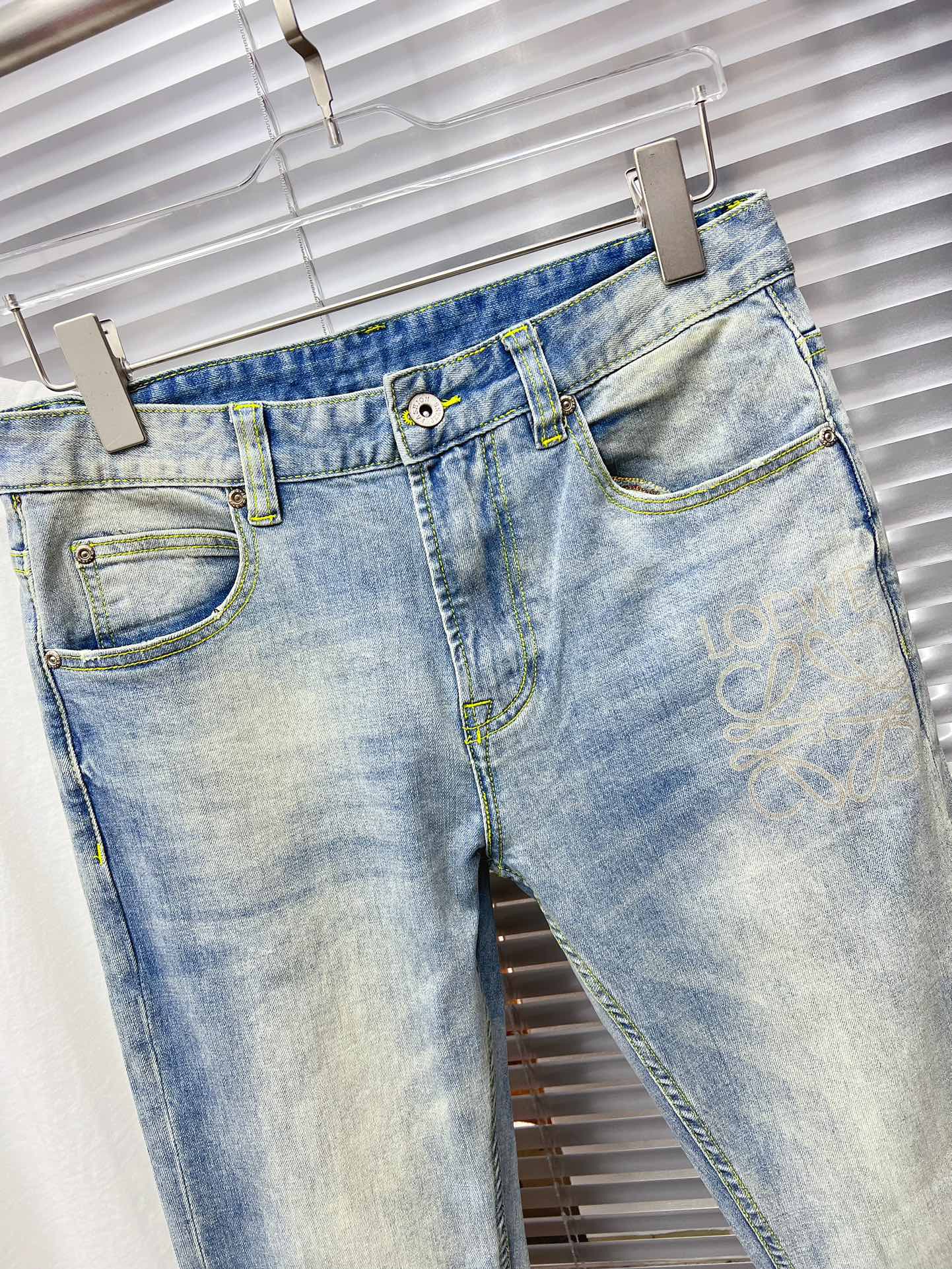 ロエベ ハーフパンツ偽物 デニム ジーンズ ズボン 通勤 カジュアルズボン 人気新品 ファッション 美脚 ブルー_4