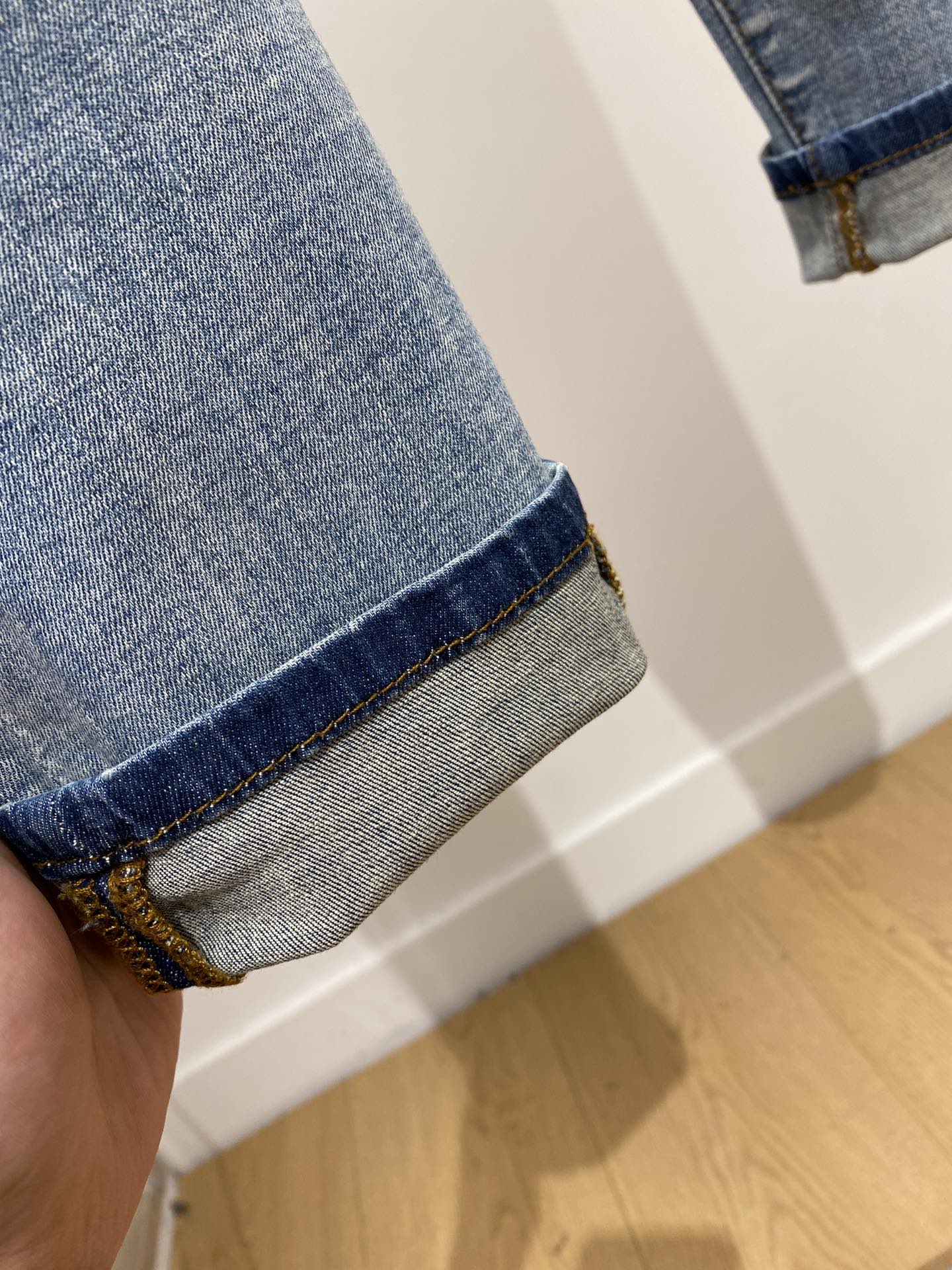 フェンディメンズ服偽物 デニム素材 シンプル ファッション感 美脚 最新品 弾性がいい ブルー_7