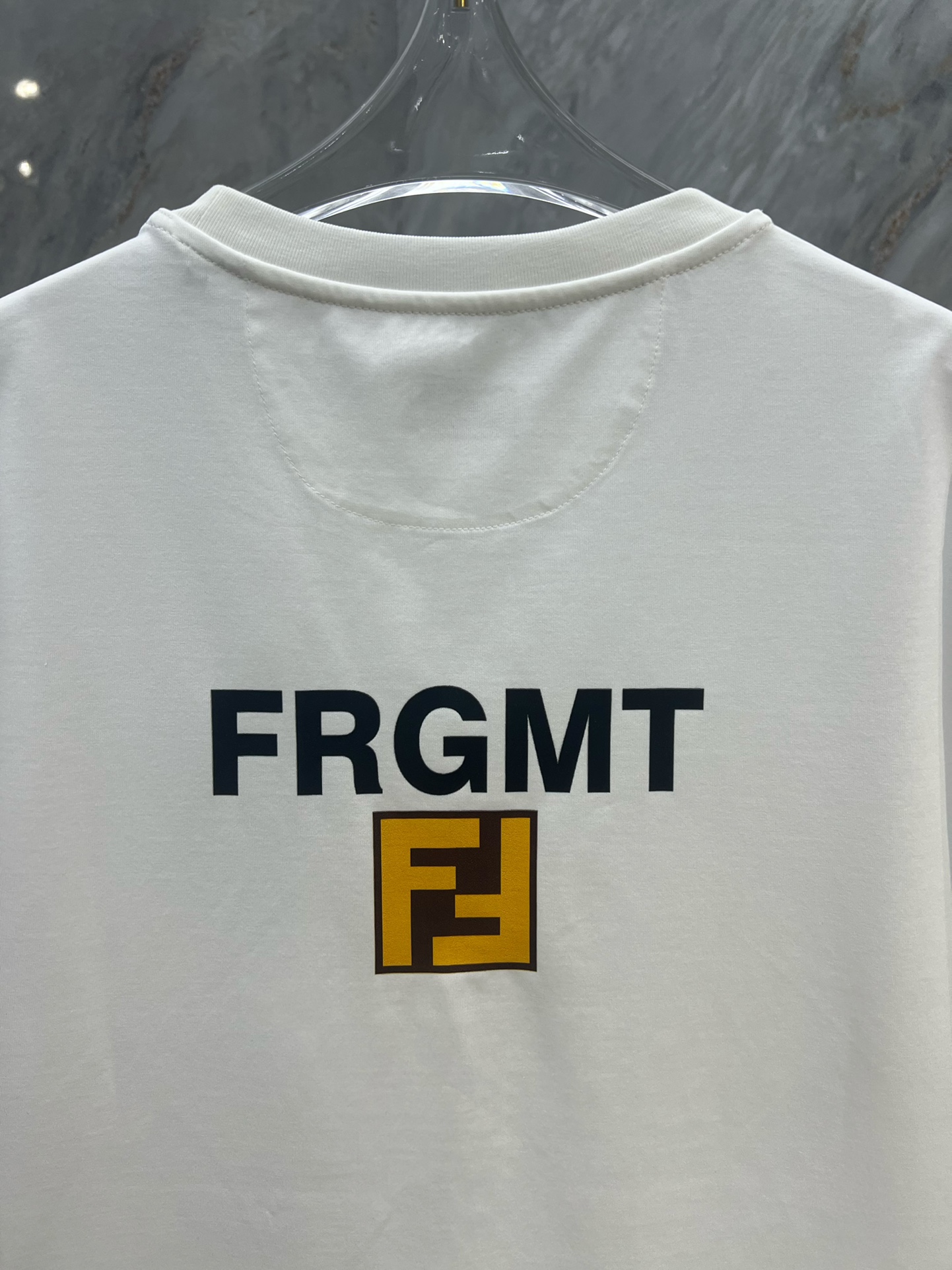 フェンディ メンズ t シャツコピーFendi x FRGMT x Pokémonコラボ トップス 半袖 純綿 龍プリント 大人気 ホワイト_5