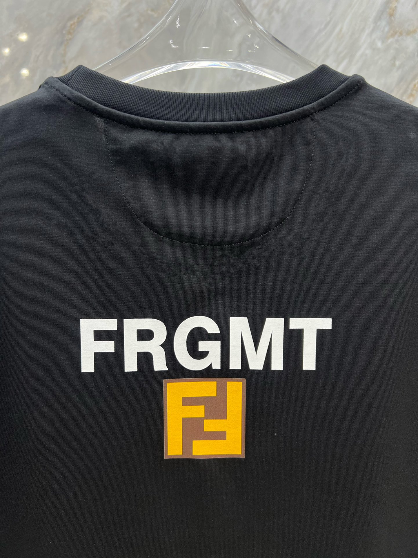 fendi メンズ t シャツスーパーコピーFendi x FRGMT x Pokémonコラボ トップス 半袖 純綿 龍プリント 大人気 ブラック_5
