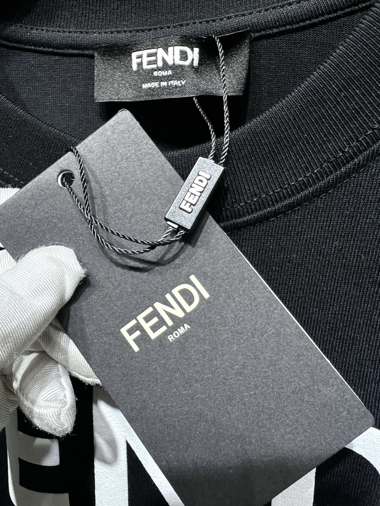 人気定番 fendi t シャツ キッズ激安通販 トップス 半袖 純綿 熊プリント 柔らかい ゆったり ブラック_6