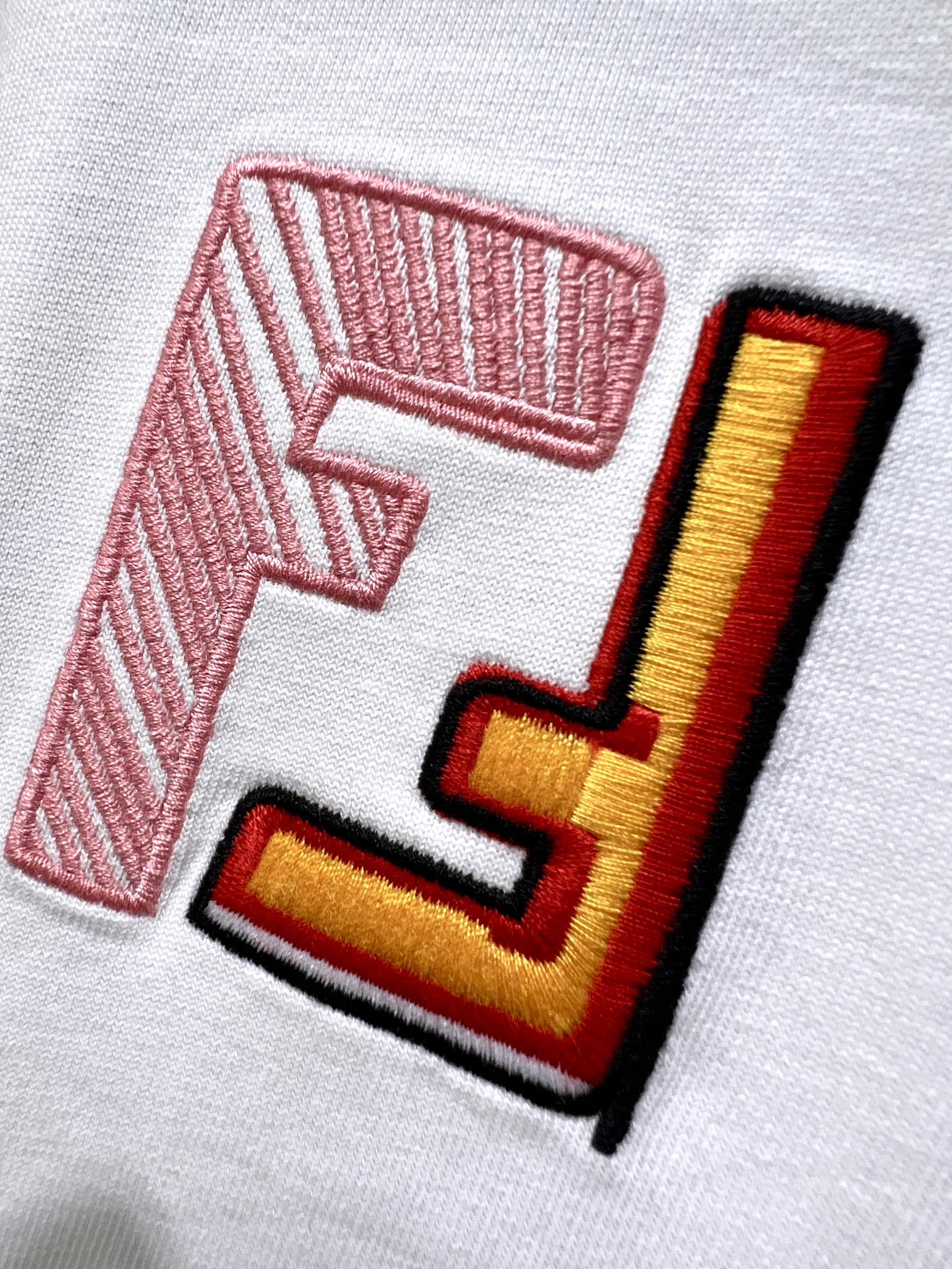 fendi t シャツ ロゴスーパーコピー トップス  純綿熊プリント 柔らかい シンプル 男女兼用 ホワイト_4
